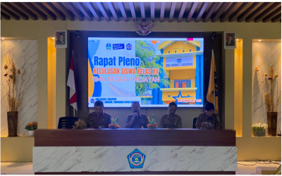 Rapat Pleno Pengumuman Kelulusan Siswa-siswi Kelas XII SMA Negeri 1 Mejayan Tahun Ajaran 2024/2025.